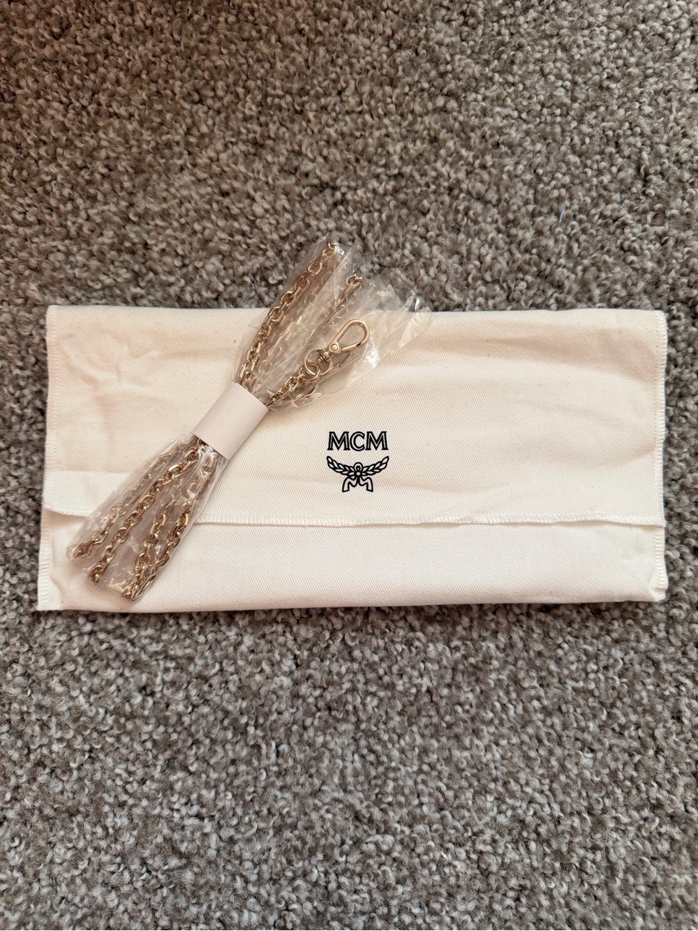 MCM Gold Chain Bag Strap